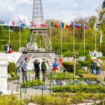 Eiffel tower model in a mini Europe museu in Brussel, Belgium.